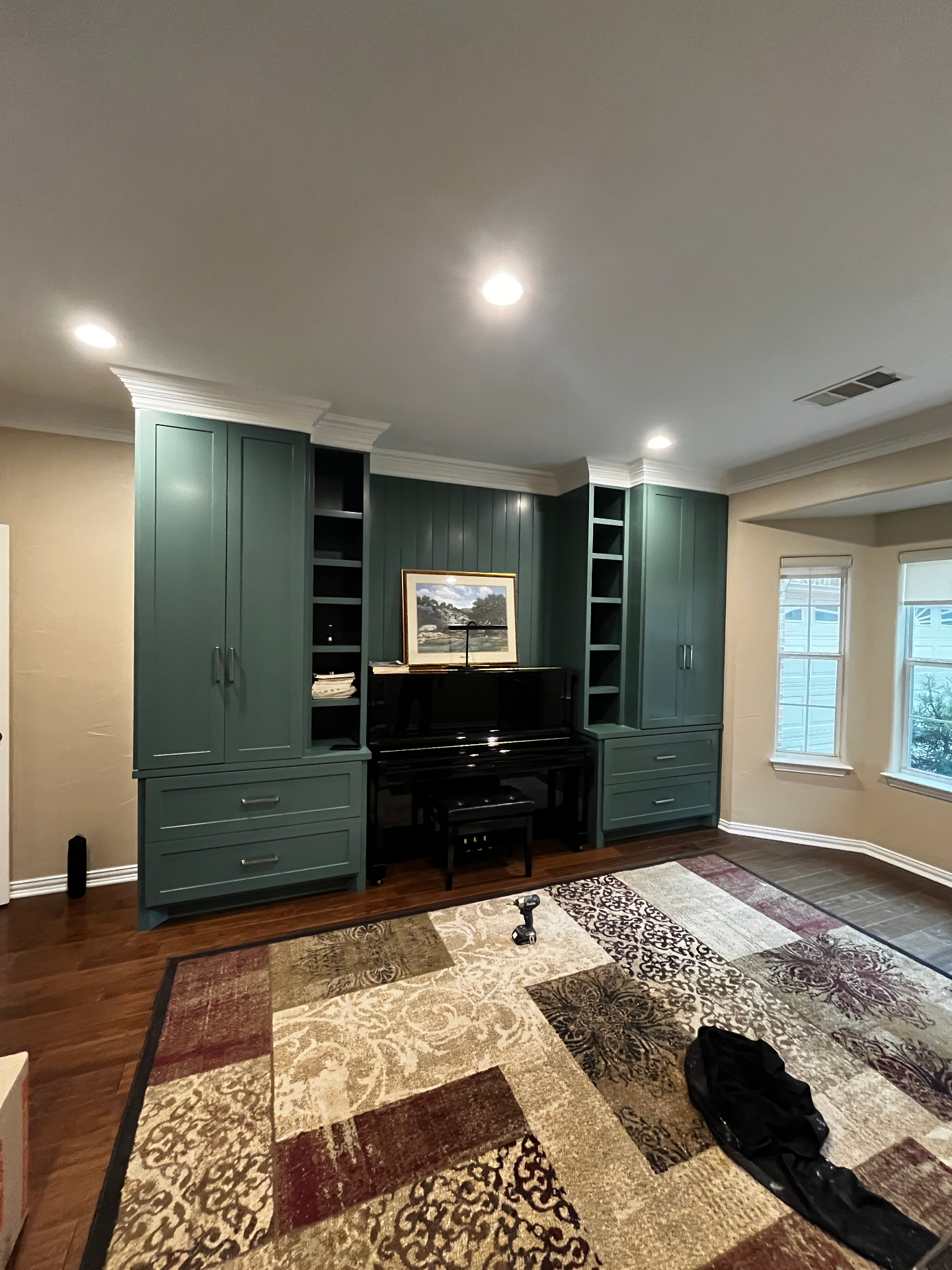Custom Built-in Cabinet Finishing - Professional Painting Services in North Dallas